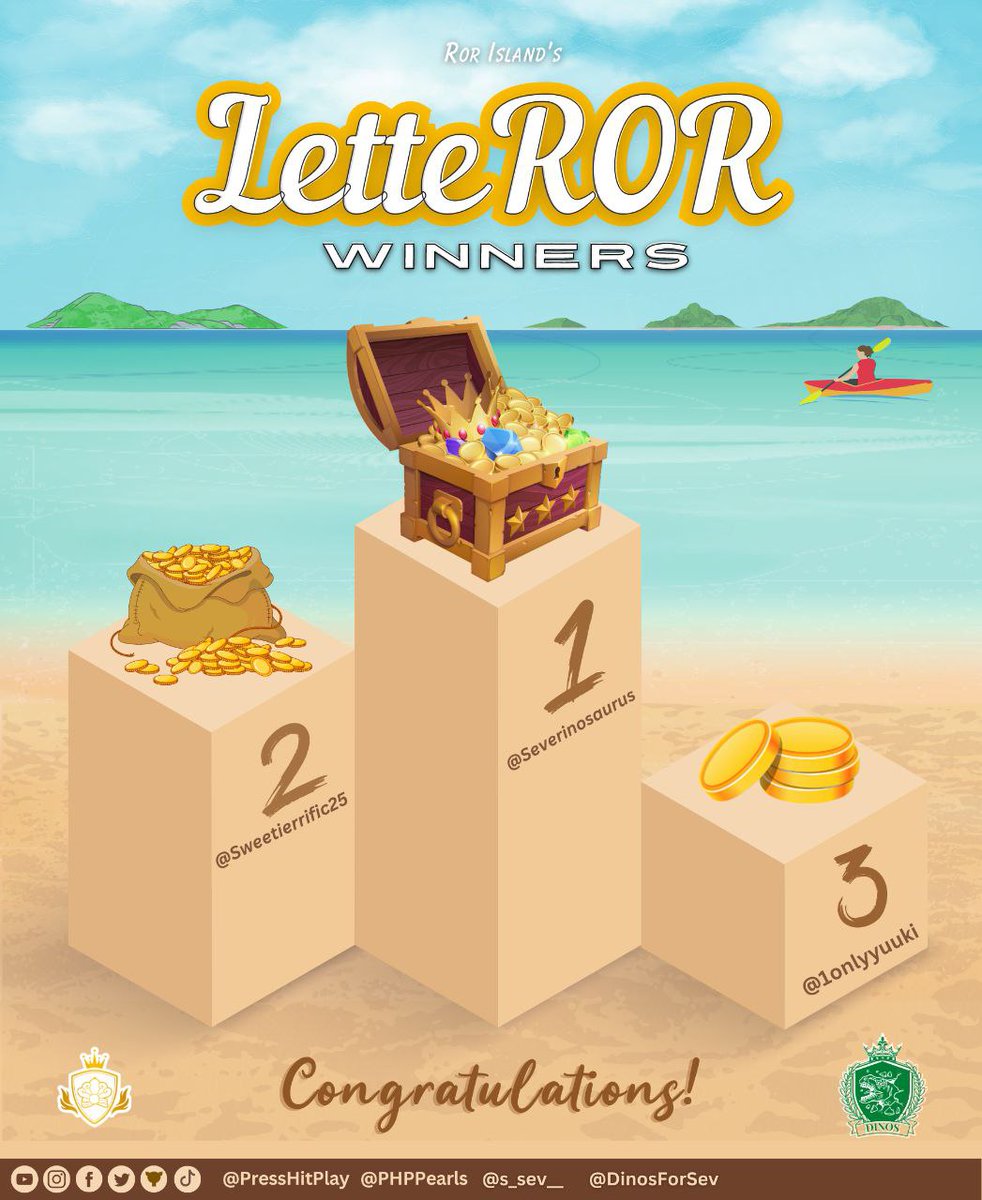 DinosForSEV's tweet photo. [Sail 2 Pearlsland 🏝️]

Hello, ROR! 😁

Congratulations!! You've all come this far. We are truly grateful for your love, time &amp; effort. Thank you for stomping by at the ROR Island 🦖

PHPDINOSFORSEV WEEK
#PHPDinosForSevWeek #Sail2Pearlsland
#Press_Hit_Play @PressHitPlay https://t.co/zX1lAxE5tC