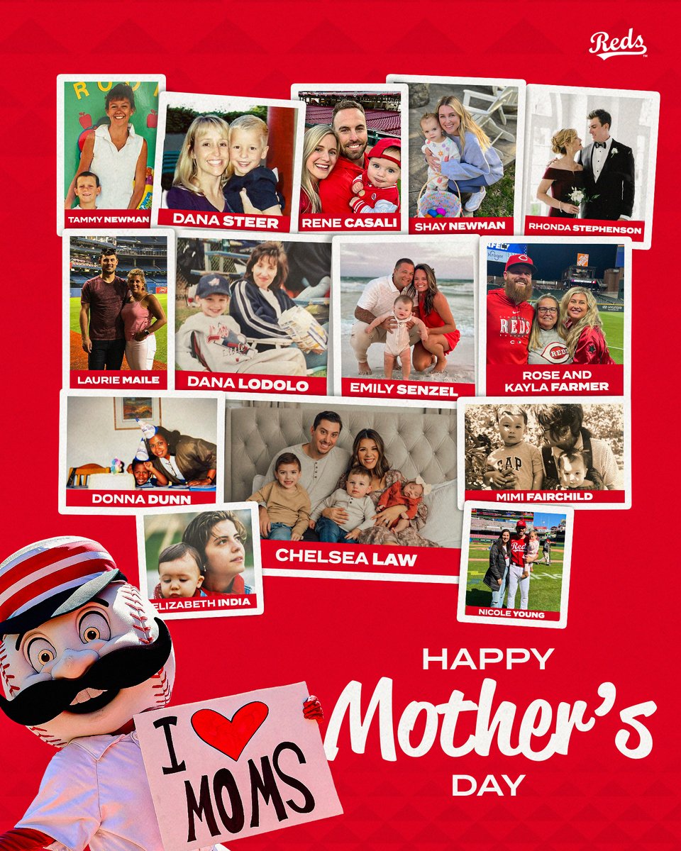 Moms are the best. 🥰 Happy #MothersDay to the mothers all across Reds Country! 🦸‍♀️