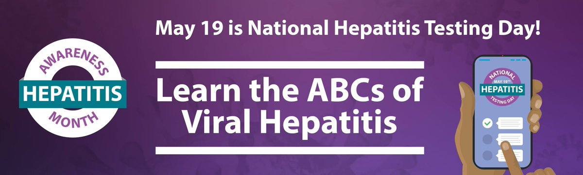 Did you know that May is #HepatitisAwarenessMonth? To learn the ABCs of viral #Hepatitis and what you can do to protect your liver, see buff.ly/3hUFArZ.