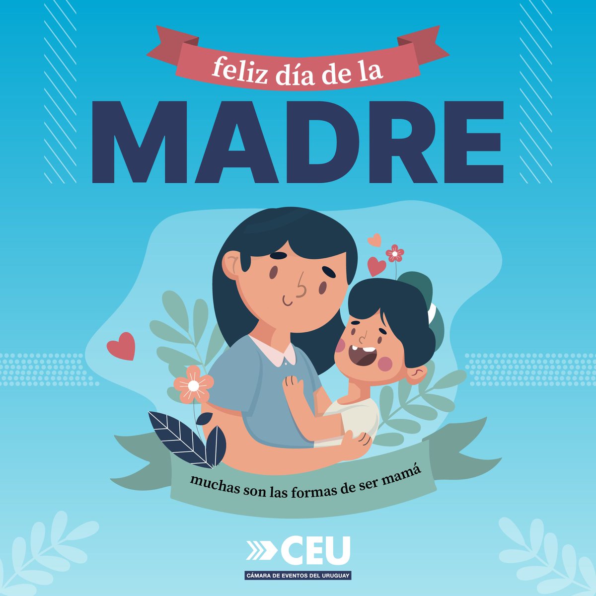 ceu_uy's tweet photo. En el Día de la Madre, la Cámara de Eventos de Uruguay quiere enviar un cálido saludo a todas las madres socias de nuestra organización. También queremos reconocer el trabajo y dedicación de todas aquellas mujeres que trabajan en el mundo de los eventos. ¡Feliz día! https://t.co/BJugLQ7ugZ