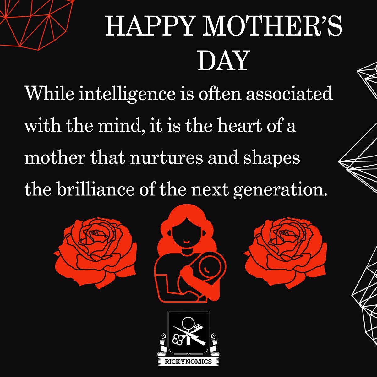 Rickynomics212's tweet photo. The brilliance of future generations is shaped by the nurturing heart of a mother. Through her unwavering love and wisdom, she cultivates intelligence, guiding her children towards a brighter future. #motherslove #nurturingwisdom #Intelligence #mothersday #quotes https://t.co/xyLyPxLBYx