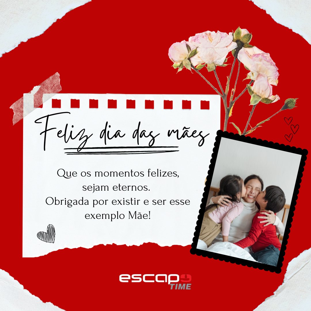 escapetimebr's tweet photo. Feliz Dia das Mães! Hoje é um dia especial para homenagear todas as mães, as verdadeiras heroínas do nosso dia a dia. Queremos aproveitar essa data para agradecer por todo amor, carinho e dedicação que elas nos proporcionam.❤

 #diadasmaes #amorincondicional #maesheroínas #mães https://t.co/3y4uVQqYEO