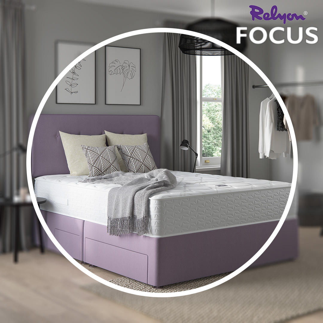 The Comfort Pure Memory 1400 is the next level in comfort, with 1400 side-edge reinforced PosturePocket springs and a deep layer of pressure-relieving memory foam: the ultimate combination. Find your nearest Relyon stockist here: relyon.co.uk/find-a-stockist #relyonbeds #relyonfocus