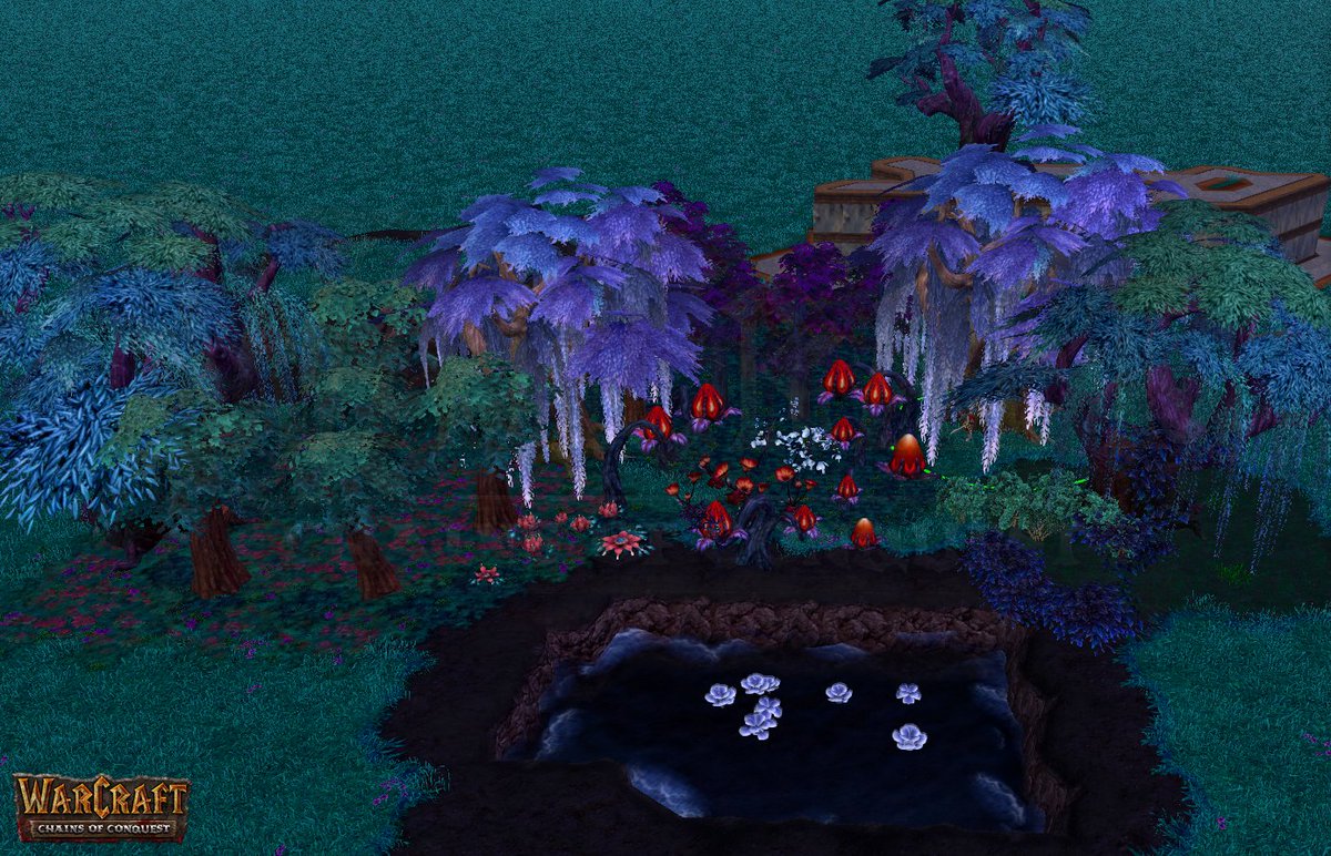 one of the key challenges of recreating an iconic zone inside WC3 is getting the tone/atmosphere/vibe/color pallet right..  everything you see in this picture is color accurate as it was featured in WOD shadowmoon valley.

  -- support on Patreon -- 
 patreon.com/Shadihd