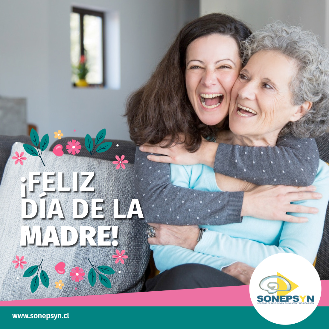 SonepsynChile's tweet photo. ¡FELIZ DÍA DE LA MADRE! 😍
¡Hoy enviamos un cariñoso saludo a todas las madres de Chile! Especialmente saludamos las mamás Socias de nuestra SONEPSYN, aquellas que colaboran con nosotros y aquellas que también son pacientes. ¡Muchas felicidades! 🙂🌹
.
.
.
#Diadelamadre #Sonepsyn https://t.co/Rv5zYn3bcm
