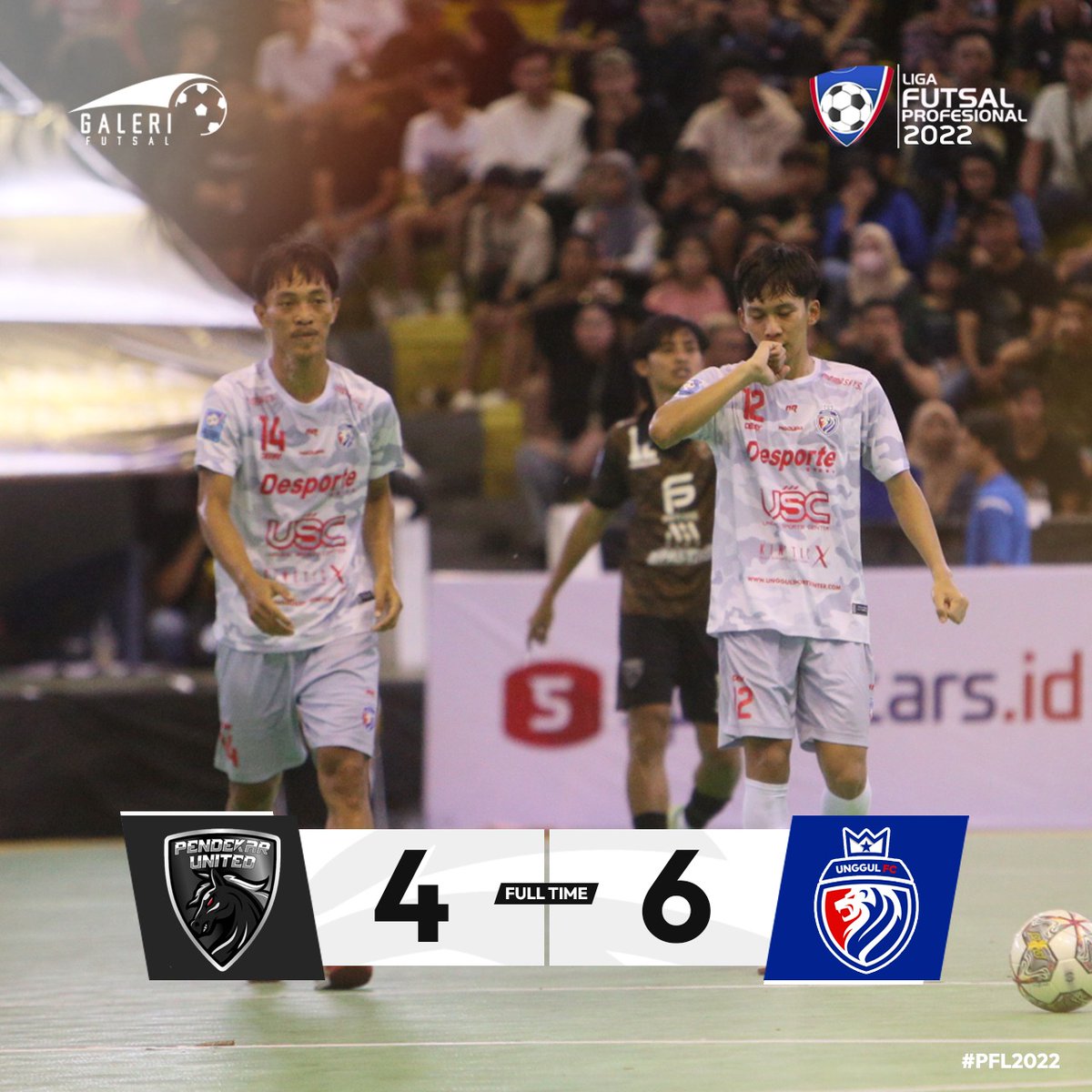 galeri_futsal's tweet photo. Hasil Pro Futsal League 2022 Pekan 9 Minggu (14/5)

🔸Black Steel FC 2-3 Bintang Timur Surabaya
🔸Pendekar United 4-6 Unggul FC Malang
🔸Kancil WHW Pontianak 3-1 Cosmo JNE Jakarta
🔸Radit FC Pontianak 1-3 Halus FC Jakarta

#GaleriFutsal
#PFL2022 https://t.co/zJ1oMTnQ2y