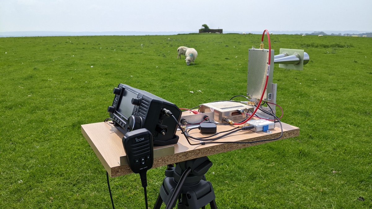 Out portable on 24 and 47 GHz for the first of these sessions this year. Fine weather and propagation seems reasonable