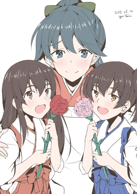 母の日 #鳳翔 #赤城 #加賀 #艦これ
