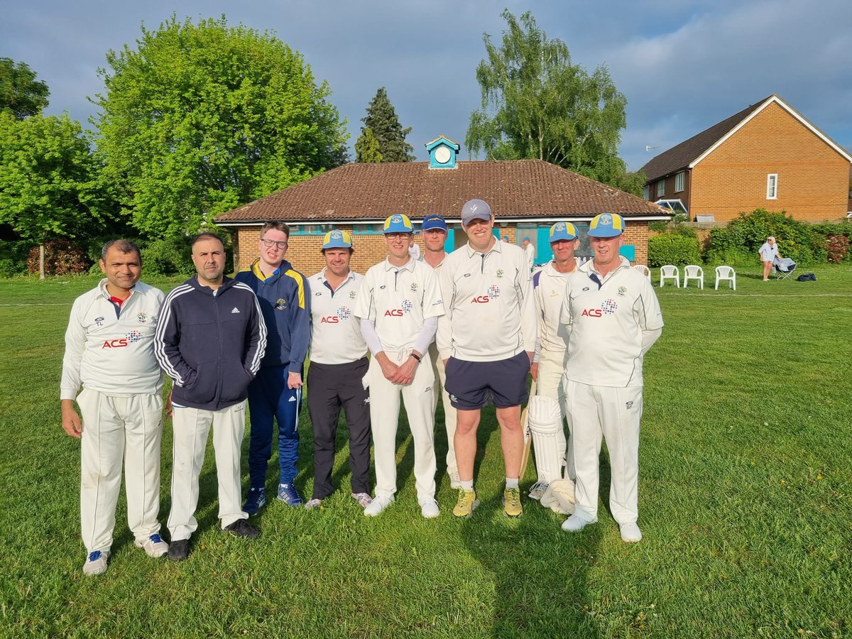 PirbrightCC's tweet photo. Our Sat XI sponsored by Access Control Systems at Stoke Park Rec after their loss to Tilford. Looking forward to this team building momentum as we move into our new pavilion shortly https://t.co/0W7FBQXez8