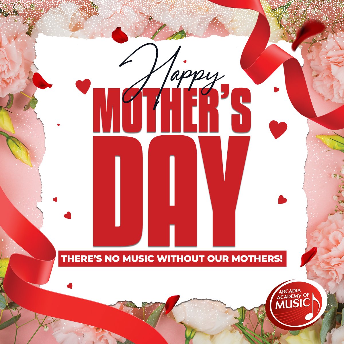 Happy Mother's Day to all the mom's who support thier children in music! Without our Mom's, there is no music! #arcadiaacademyofmusic #music #mothersday #happymothersday #musiclessons
