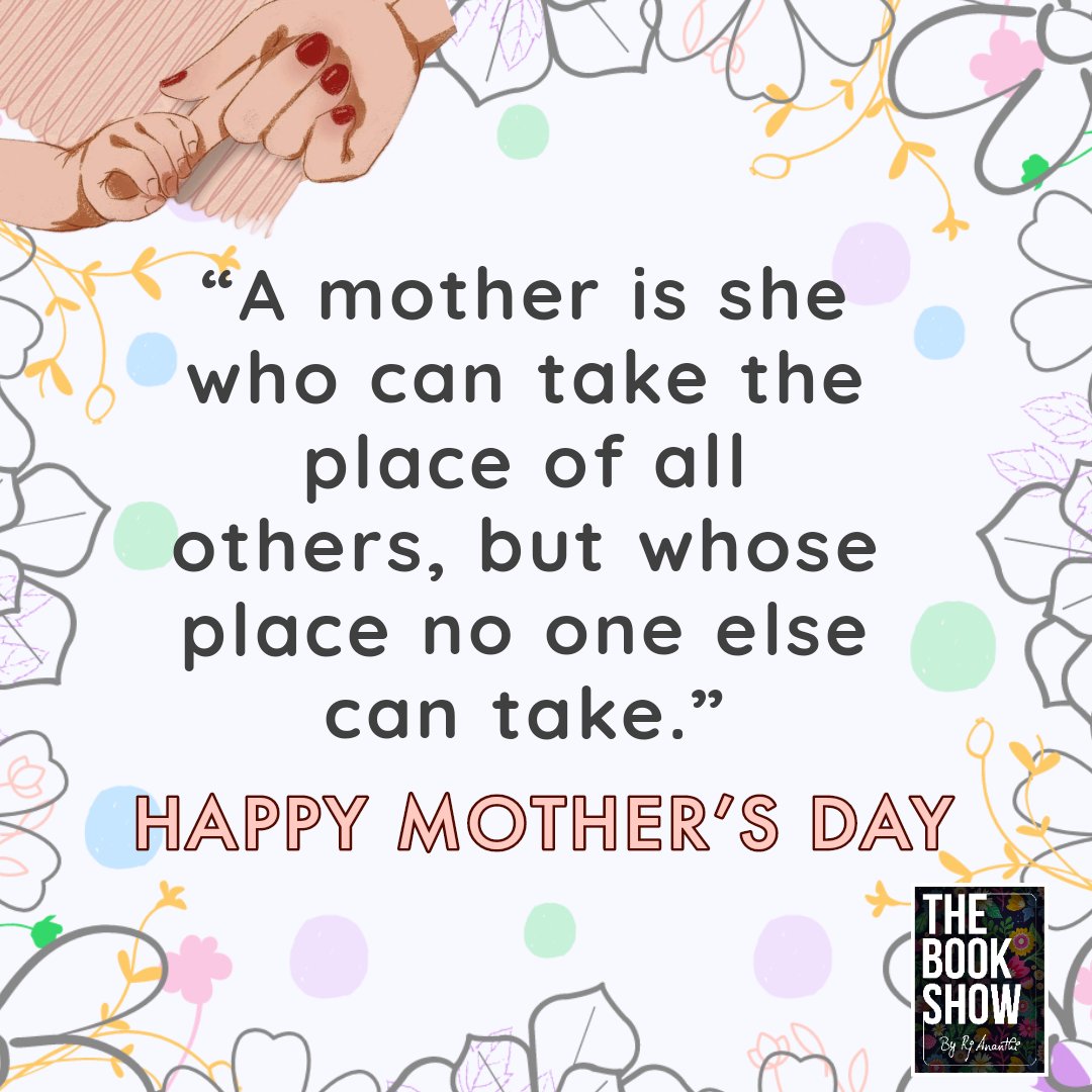 The only thing that feels better in this world is having our Mom by our side..❤️🌟!
Thank you for existing :)

Happy mother's day to all the lovable souls out there.

#TheBookShow #rjananthi #MothersDay #mom #home #family #selflove #goodthoughts #Bookstagram #bookcommunity