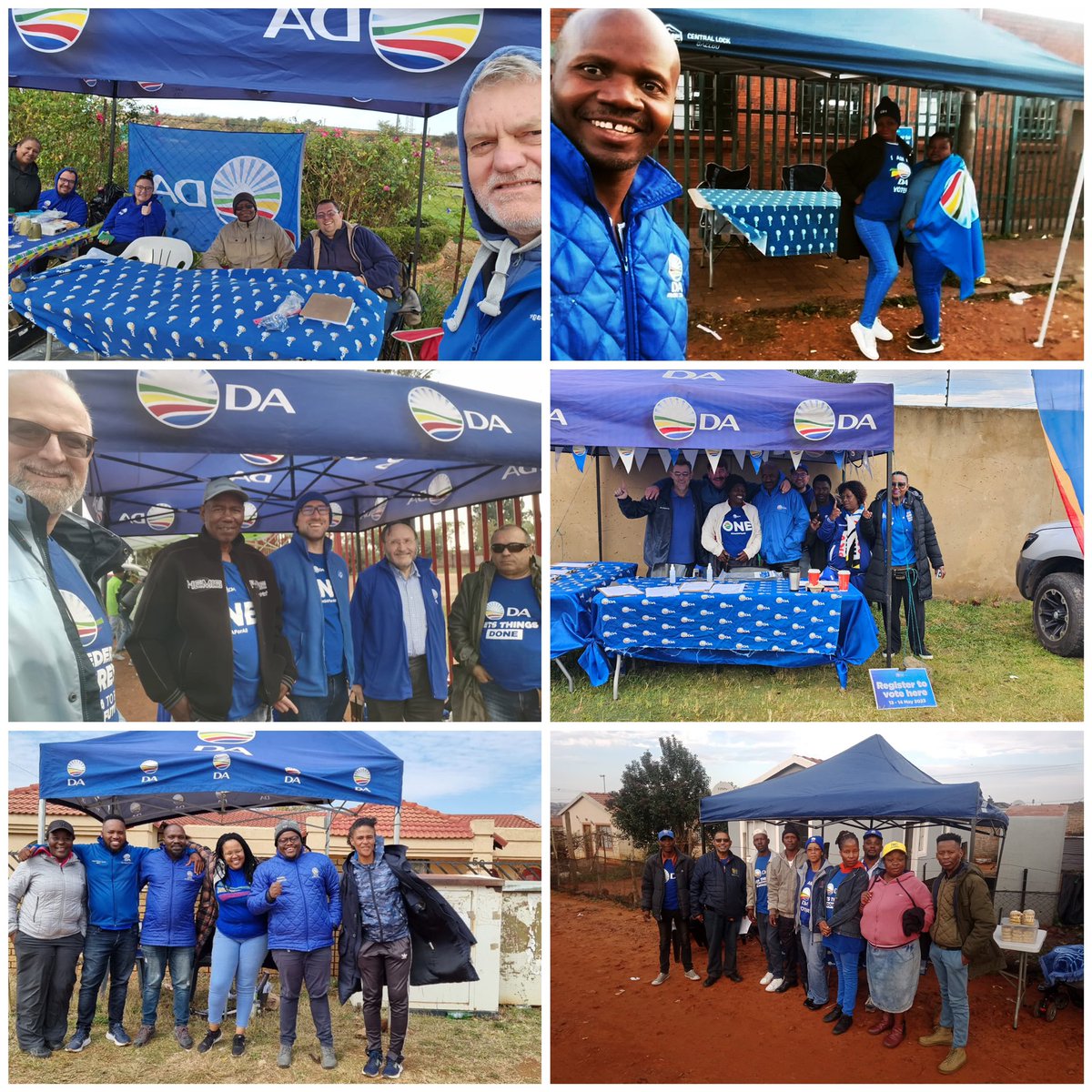 @DA_JHB @Our_DA #DAOnTheGround the #DemocraticAlliance is out in force in #Ennerdale at every voting station and visiting residents in the areas around about. #HavingFun #DoingSeriousBusiness finding a huge number of people planning to #VoteDA!