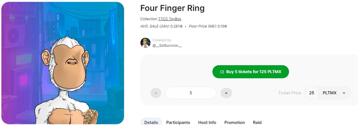 _SolHodlEvents_'s tweet photo. #TTCC #PLTMX RAFFLES
Enter now, HOT ITEMS, only 100 tickets each 25 #PLTMX
First come first serve!
Lets go, 18 hours speed raflles!
TTCC POLO:
https://t.co/jiCFzQwSUB
TTCC FINGER RING:
https://t.co/gyksHz8wWI
#TTchimpsclub #DAO #NFTCOMMUNITY #MONET @TTChimpsClub https://t.co/4POtwViOwn
