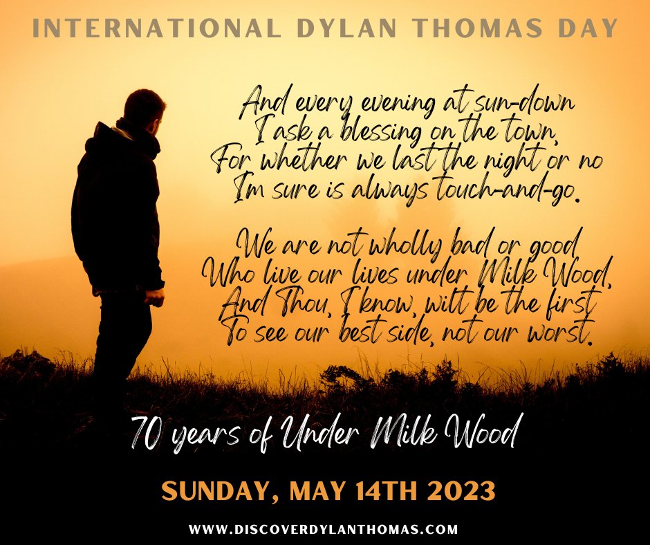 Thank you all for the support we've received today, we greatly appreciate it

#DylanDay #DyddDylan 
#UnderMilkWood #DylanThomas