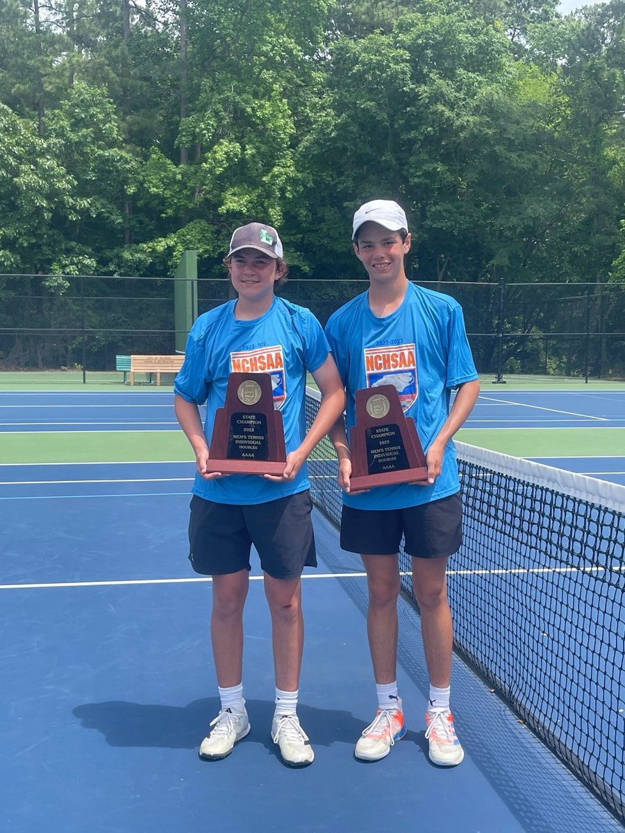 Congrats to Sophomores Sammy Presser and Cameron Lange won in a third set to take the Doubles State Tennis Title!

ROLL PRIDE!!!

<a href="/PrideTennis/">Leesville Tennis</a>