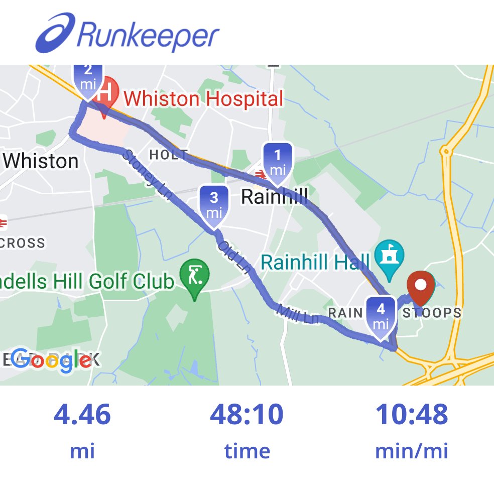 MarkAllcock39's tweet photo. I just completed an activity with Runkeeper #rainhill #run #running #fitness https://t.co/Bl0QcuNfjs https://t.co/SiVxDzdUjs