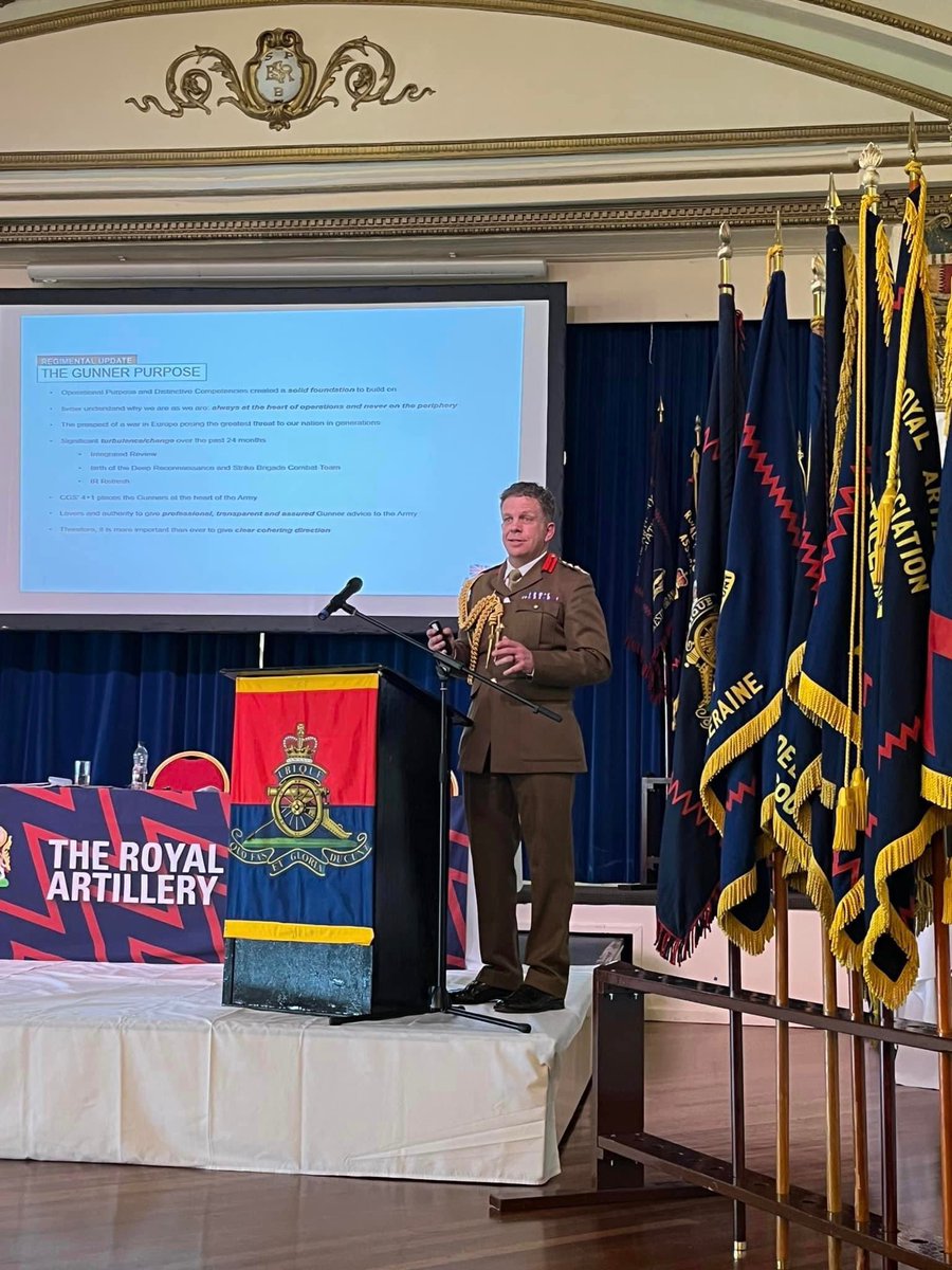 Blown away by Blackpool. My first RA Assembly. Our family’s pride in our Mansergh Award winner was palpable <a href="/47RegtRA/">47th Regiment Royal Artillery</a>. Thank you <a href="/7AirDefence/">Commander 7th Air Defence Group</a> for presenting with me. Seamless! Thank you to all our regiments, branches and groups for supporting. @rhqra #FindandStrike