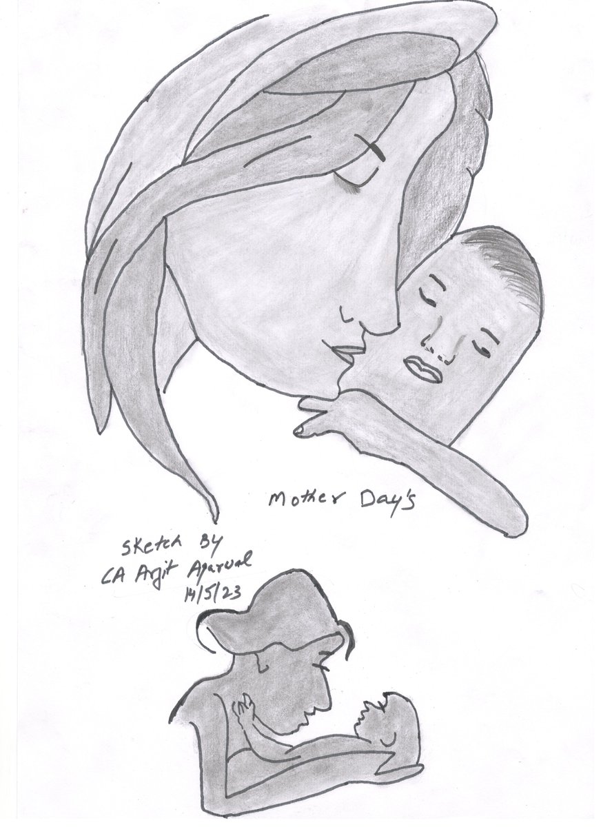 ArjitCa's tweet photo. Pencil Sketch today - Tried to capture two moments i.e. on birth and some time later with Mother.
Happy Mother's Day
#sketch #drawing #officefun #stationery #sketchdrawing #happy #hobby #sunday #relax #healthexercise #sports #mothersday #mother https://t.co/ExXyELwoGl