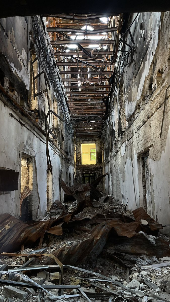 Hombalevska's tweet photo. Слід визволителів…
Results which “russian liberators” left for students of the State Tax University in Irpin.

So symbolic to come here after attending National Students Forum 2021 on the base of this university, realize and show the scale of the tragedy to you all ❤️‍🩹 https://t.co/tA5JnJCk3N