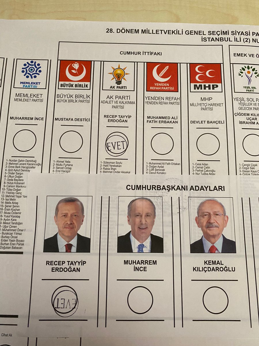 Gereken yapıldı 🇹🇷 @RTErdogan 

#YenidenErdoganKazanacak