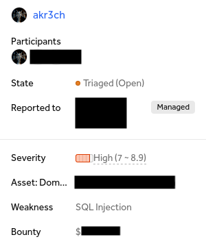 akr3ch's tweet photo. 💉SQL injection on a hidden API endpoint. In this tweet, I'll share how I discovered the vulnerability.💉

#bugbountytip #sqli https://t.co/auNvIXNZsz