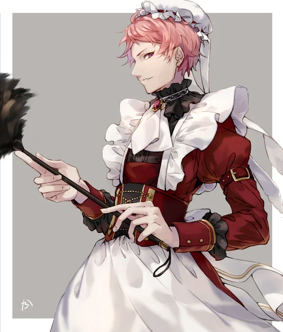 宗君絶対メイド服似合うよね、ってヴァPの友人が言ってたので……似合わないわけがないでしょうに。 普通のメイド服だと宗君からお𠮟りを受けそうなのでユニット衣装アレンジでお届け。 女装注意