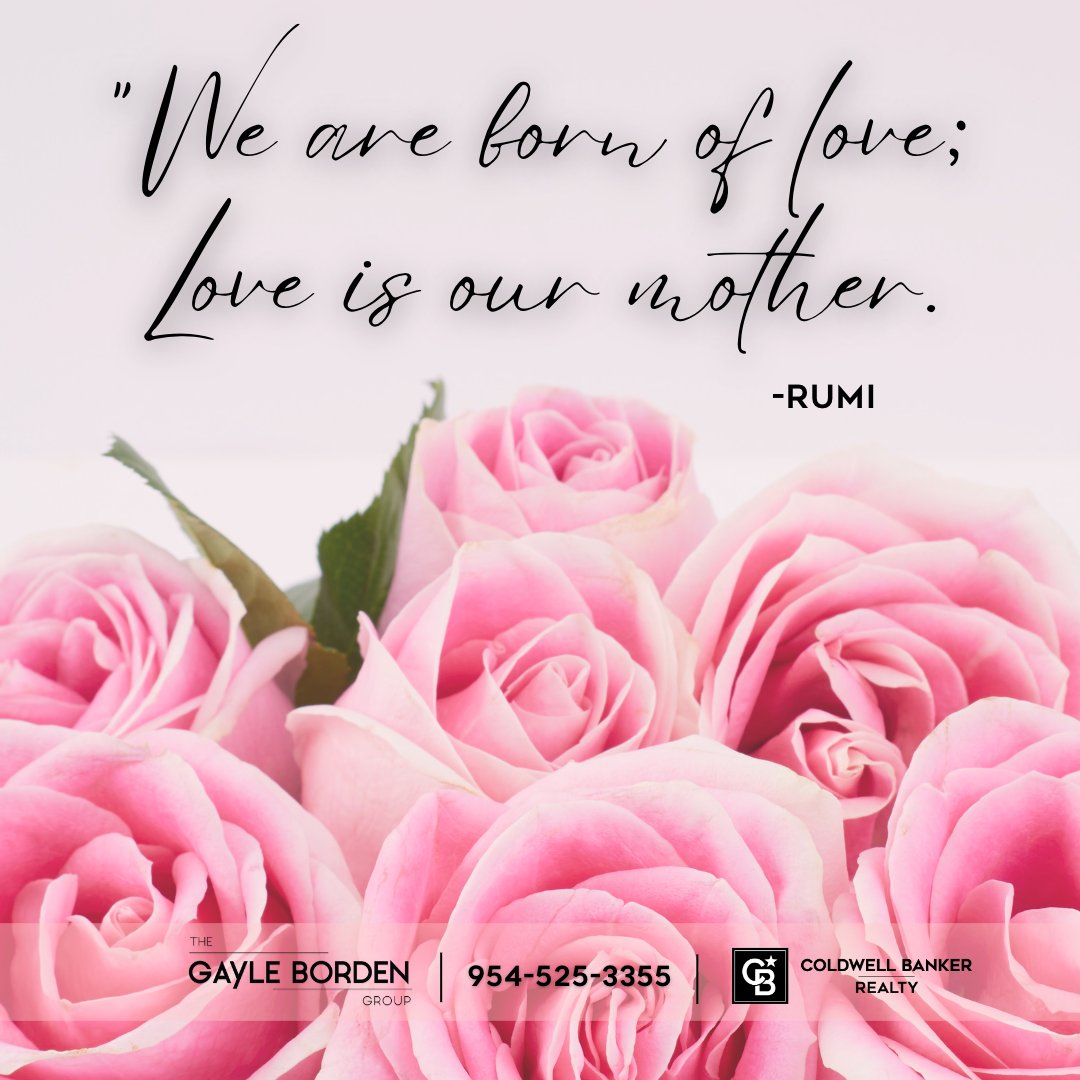 Every mother is amazing in her own way. Happy Mother's Day to all the Moms out there.

#gaylebordengroup #HappyMothersDay #coldwellbankerrealty #lasolas #realtorlife