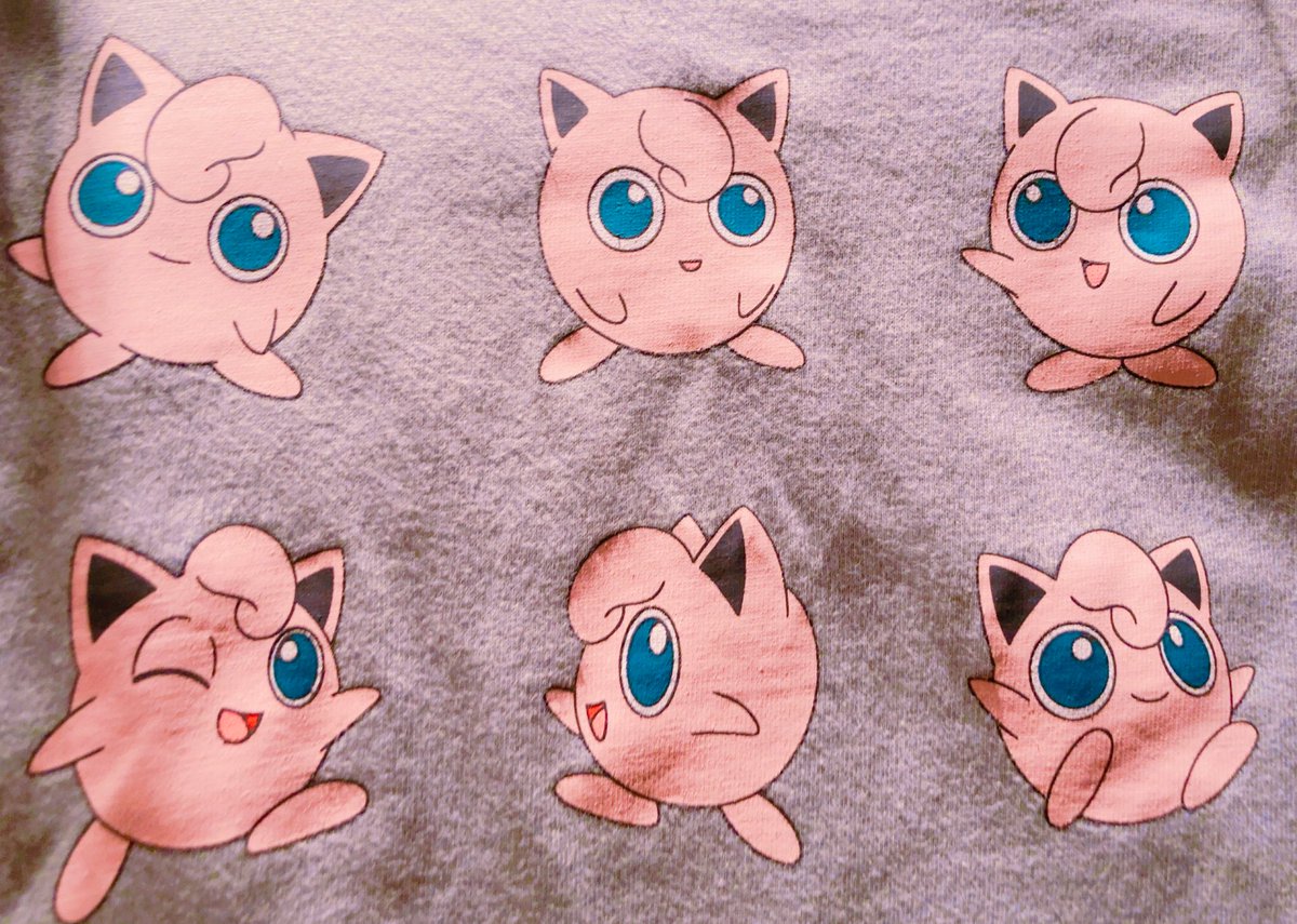 jigglypuff pokemon (creature) no humans smile open mouth one eye closed blue eyes looking up  illustration images
