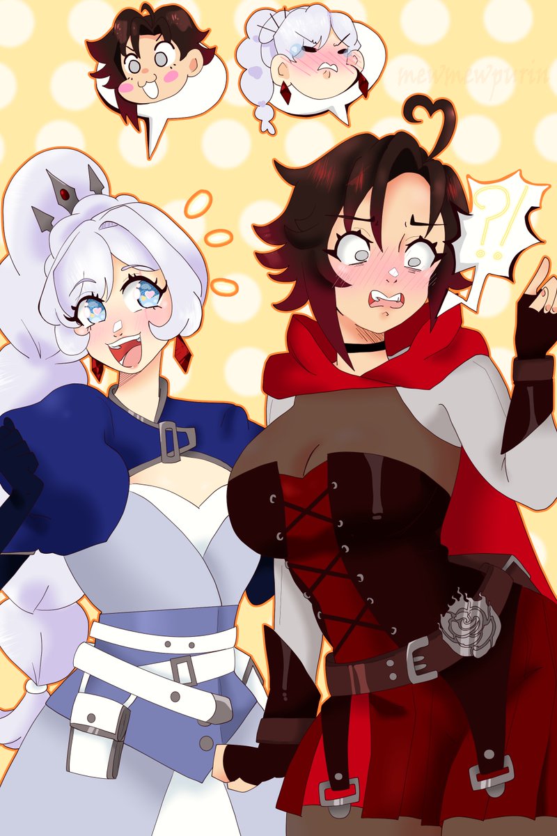 WhiteRose Week 1: Body Swap 

#Whiterose #WeissSchnee #RWBY #RubyRose #Whiteroseweek #Whiteroseweek2023 @whiteroseweek