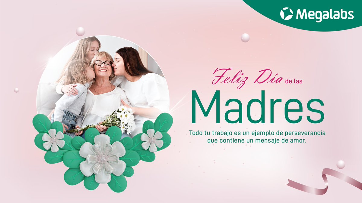 Para ustedes que son símbolo de vida, amor, lucha, dedicación, perseverancia y protección.

Hoy es un día para recordar que no es solo una vez al año, sino 365 días en las que son especiales para cada uno de nosotros. 

¡Feliz Día de las Madres! 💕 Les desea #Megalabs