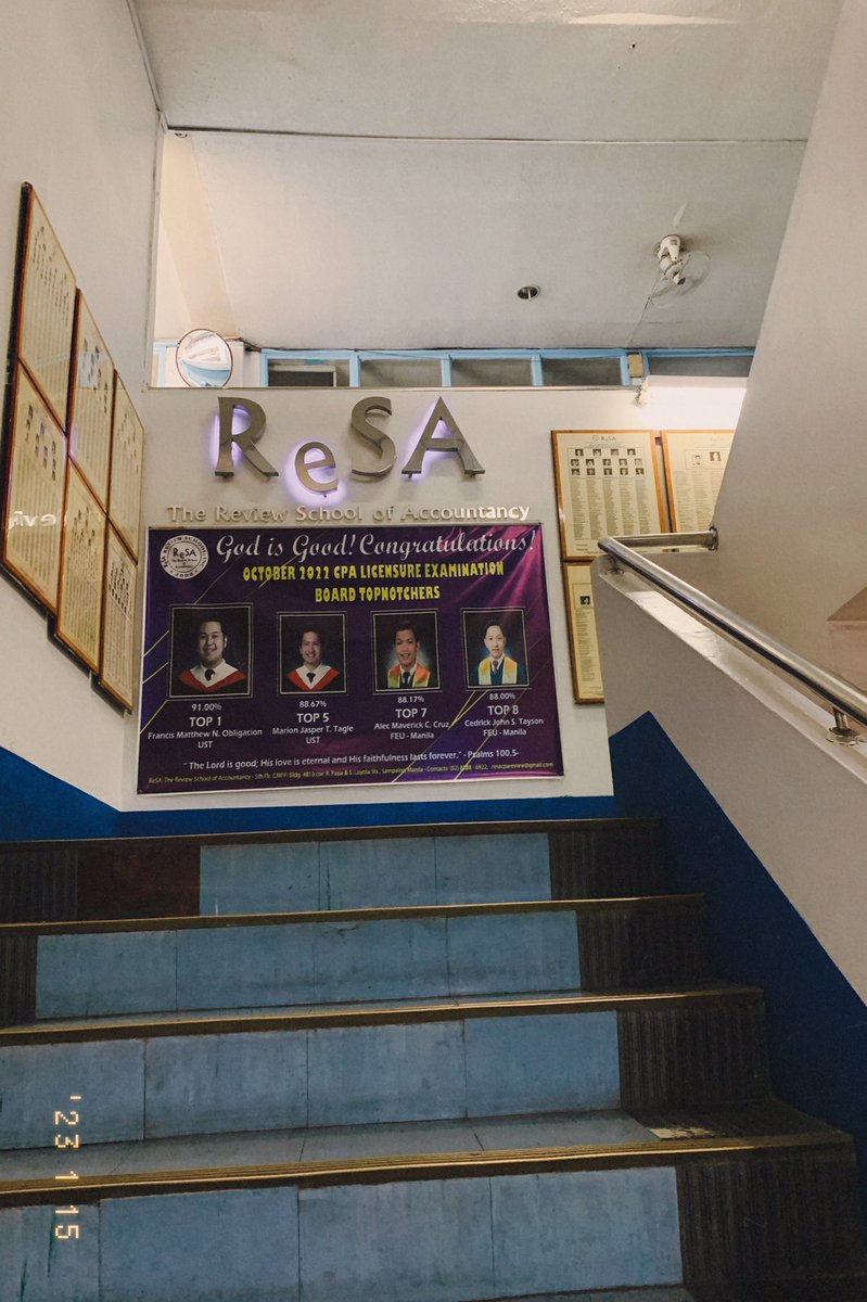 sgsc_cpa's tweet photo. My home for the past 6mos. 💓
Good bye, ReSA. Di na ko babalik kasi papasa na ako. 😌
#CPATitleSoon #CPAMay2023 https://t.co/csDwBSWKZ5