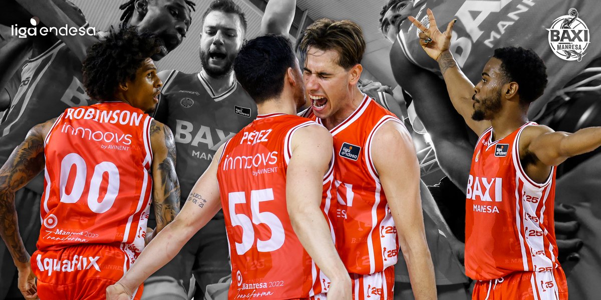 BasquetManresa's tweet photo. ❤️ #Manresa, ho hem tornat a fer.
✨ El nostre miracle segueix endavant.
🔒 El @BAXI_ES Manresa es queda a l'@ACBCOM. 
🔜 Celebrarem 5️⃣0️⃣ anys al l'elit.
🙌🏻 Gràcies i enhorabona a tots! https://t.co/9GvHo9h89A