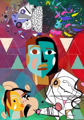 MagazineRor's tweet photo. Graphic artist, Sumy Sarfaraz (Instagram id @summaiyasarfaraz) depicts the interiority of a mind on the spectrum. https://t.co/hXDu9Ns8Z2