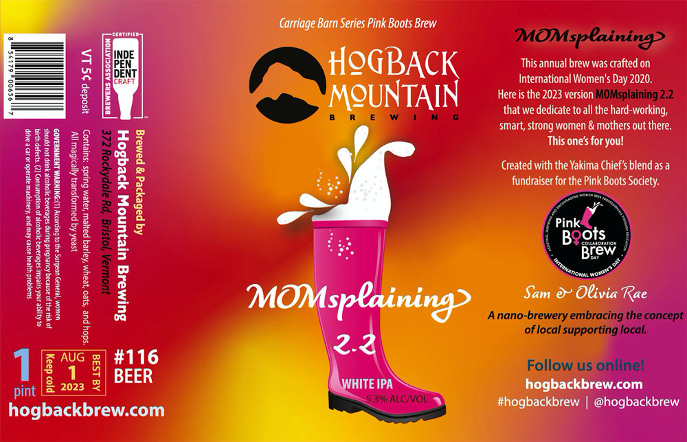 AmherstLabel's tweet image. Happy Mother's Day! This label captures the spirit of Mother's Day. “Momsplaining 2.2 dedicate[d] to all the hard-working, smart, strong women and mothers out there. This one’s for you!” @hogbackbrew #hogbackbrew #beer #beerlabels #mothersday #momsplaining