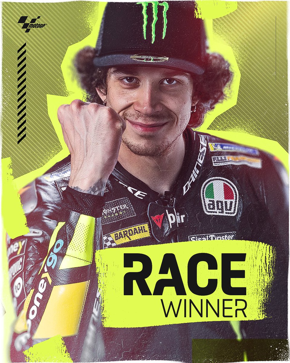 MotoGP's tweet photo. #SimplyTheBez IS BACK! 🏆 

Marco Bezzecchi storms to victory in a major #FrenchGP 🇫🇷 thriller! 

#GP1000 https://t.co/XJI9llIjxz