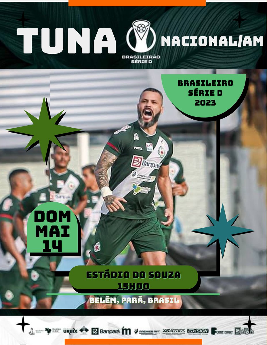 pr9_fans's tweet photo. HOJE É DIA DE TUNAAAA! 🦅💚
.
🏆 Campeonato Brasileiro Série D 
🆚️ Tuna Luso X Nacional-am 
🏟  Estádio Souza 
⏰ 15h00

.
#PR9 #PR9PauloRangel #TheTank #Tuna #TunaLuso #VAMOSTUNA https://t.co/LkjNsNIjvW
