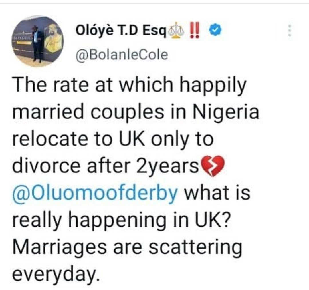 LollyNath's tweet photo. While in Nigeria, the husband provides almost everything. This makes the wife automatically submissive. In the UK, all bills are shared. This automatically upgrade the wife's say and stake. If the man remains a typical African man who wants to always be in charge, https://t.co/cNms0nsABX