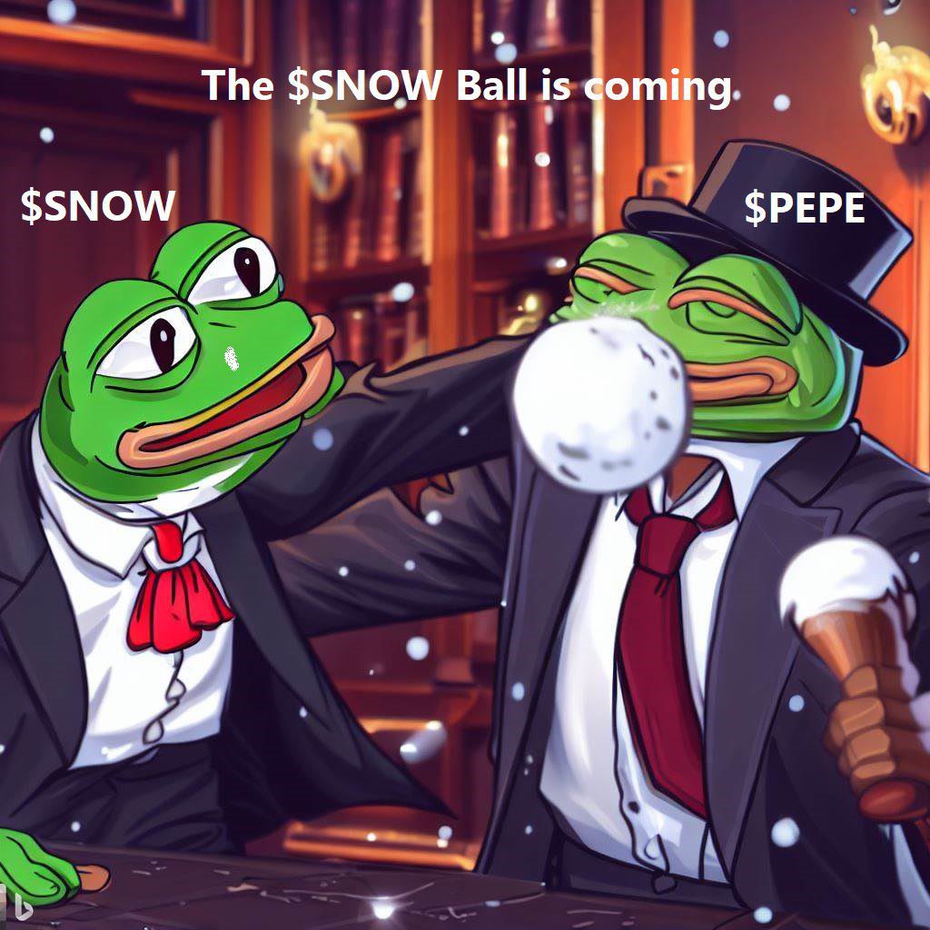 CrypThe0's tweet photo. @WhaleEverything $PEPE's next mischievous sibling, $SNOW, will follow in his footsteps, bringing twisted and wild energy to the family. https://t.co/ZNM3dE9xLl