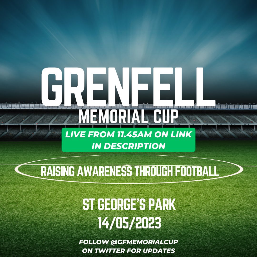 We are so proud of everyone participating in the <a href="/GFMemorialCup/">Grenfell Memorial Cup</a> 

A special shout out to one of our very own YP playing today #Zaid en route to watch and cheer for you! 

#grenfellmemorialcup #football #unity #love #northken #team