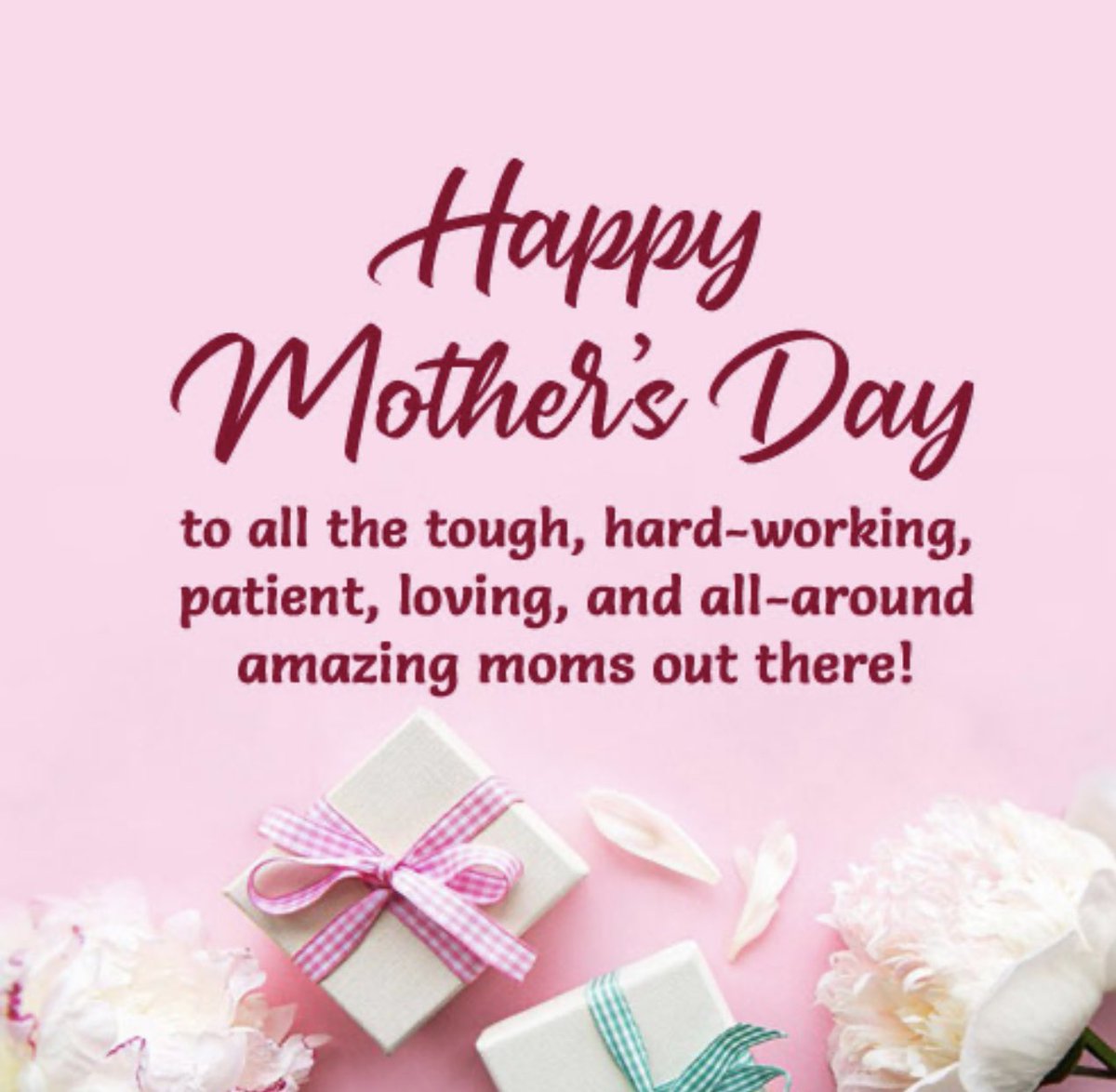 To all you moms enjoy your day!!!