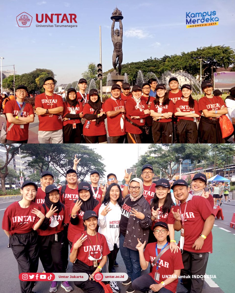 UntarJakarta's tweet photo. Hari Minggu pagi Untarian ngapain nih? 

Kalau MinTar sih ikut Jalan Sehat yang diselenggarakan oleh Kemendikbudristek dalam memperingati HARDIKNAS bareng Untarian dan para dosen lainnya.

Acaranya super seru! 🤩🥳

#Untar
#UntarJakarta https://t.co/NGUv0bGsUL