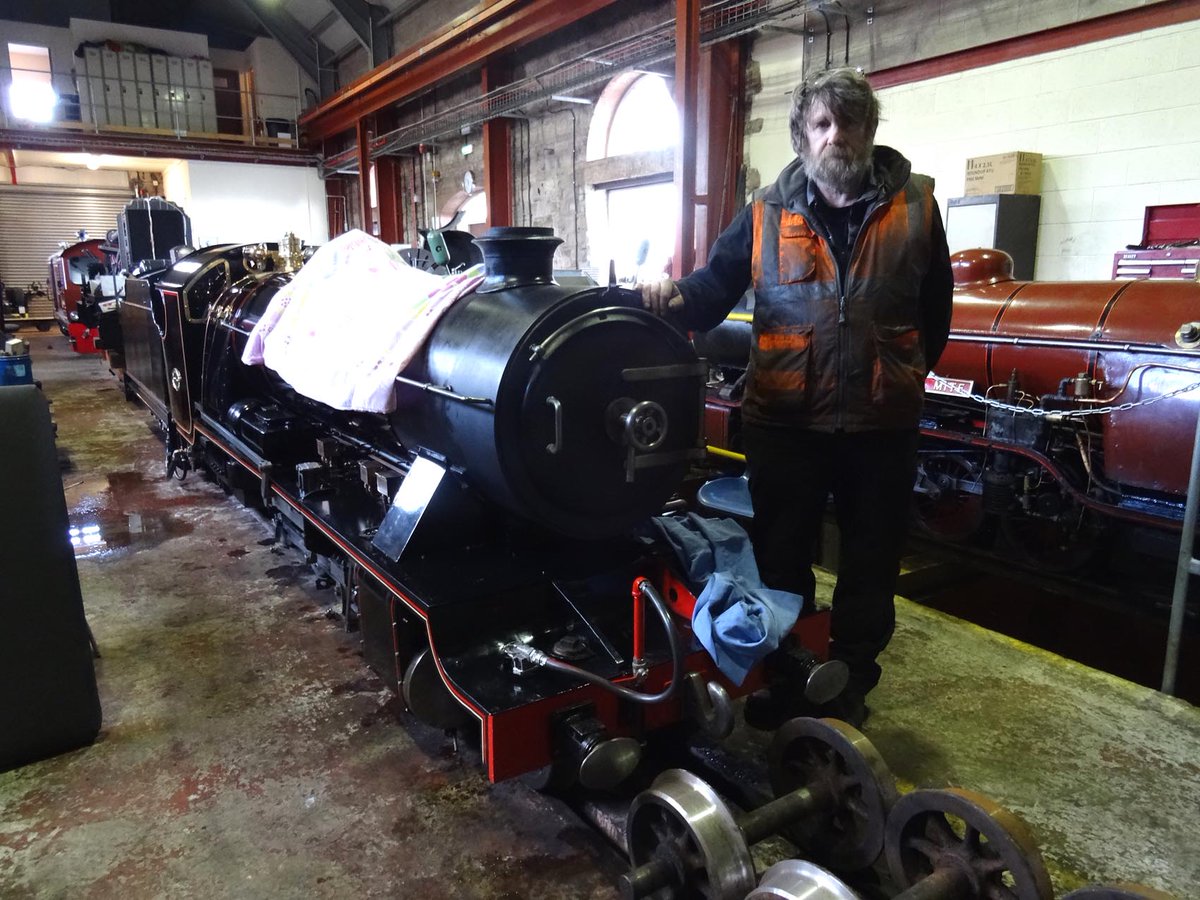 PULLMANLINER's tweet photo. Despite this, the talented engineer, Nigel Day and the people of Ravenglass put tremendous efforts to restore the engine from almost scratch to its former glory. This locomotive is indeed the fruit of people's labour who never gave up hope. 
https://t.co/vT1zH5ilBt https://t.co/iguDX696xo