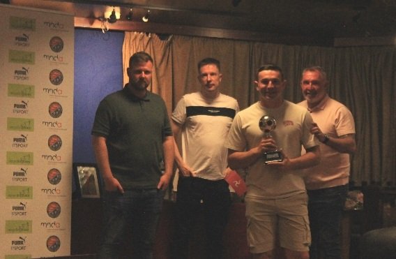 LongridgeTownFC's tweet photo. Three awards picked up by our number 9️⃣ last night!

What a season that man has had 🔥

📸 @itsskassidy_x | #UpTheRidge https://t.co/LytyBMjr2D