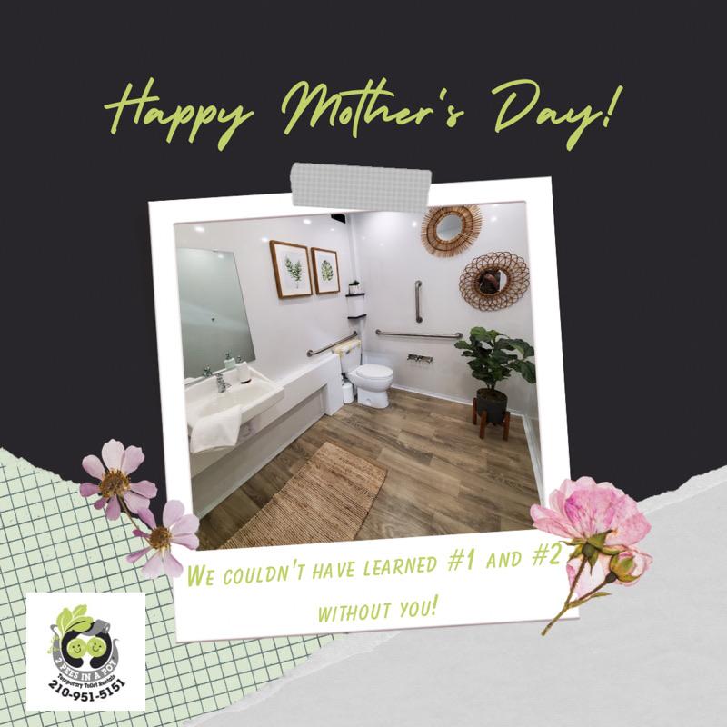 Happy Mother's Day to all the different variations of moms out there! We hope your day is even more fresh and beautiful as our Noble Potty Trailer. #HappyMothersDay #PortableToiletRental #SanAntonio #Texas #Franchise #FamilyOwned #LocallyOwnedAndOperated