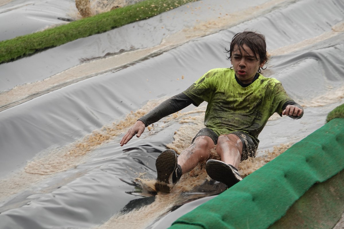 Mr_Rooz's tweet photo. @LarchwoodPS Ario very pleased with himself today.. Yesterday he did the Nuclear Races obstacle course twice! #LOVEMUD https://t.co/9ZjIlMfp8v