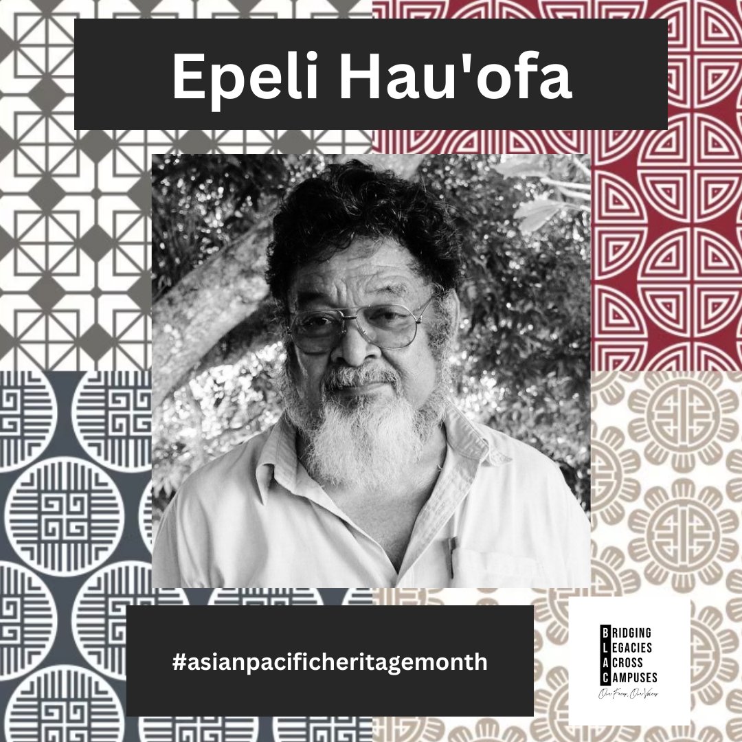 Epeli Hau'ofa (Tongan, 1939-2009): Epeli Hau'ofa was a Tongan author and academic known for his influential work 'Tales of the Tikongs.' 

#asianpacificheritagemonth