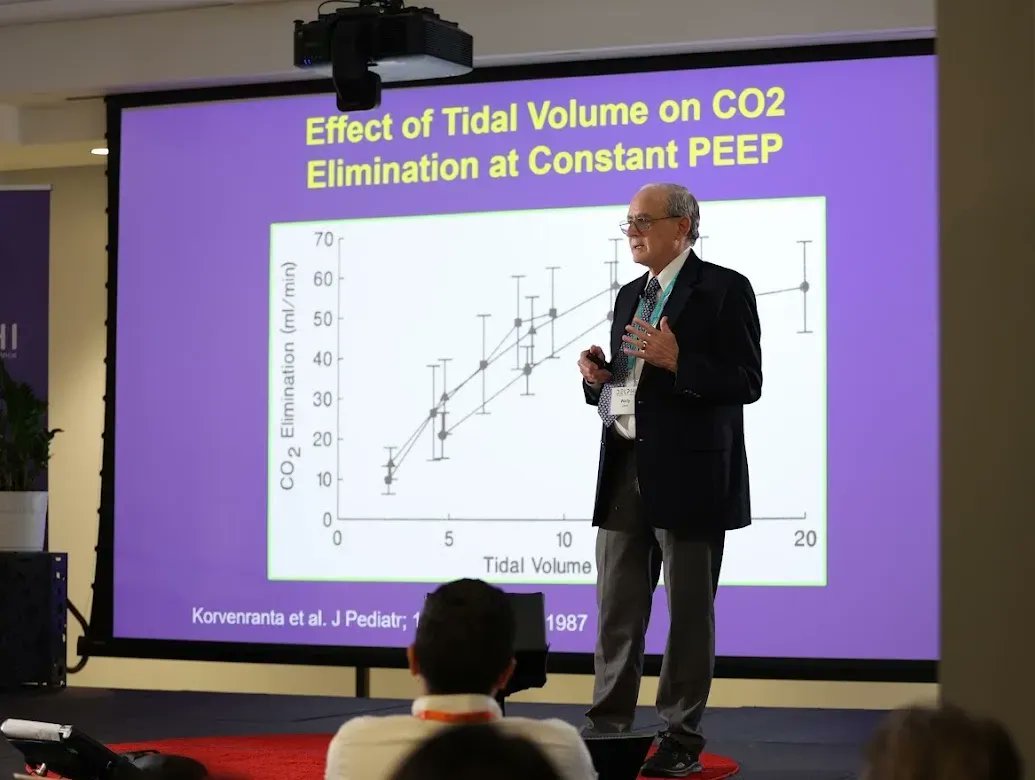 The future of ventilator management with Dr. Waldemar Carlo. #DELPHI2023 #MedicalConference #Neonatology #Pediatrics #PedsICU #NeoTwitter #MedTwitter