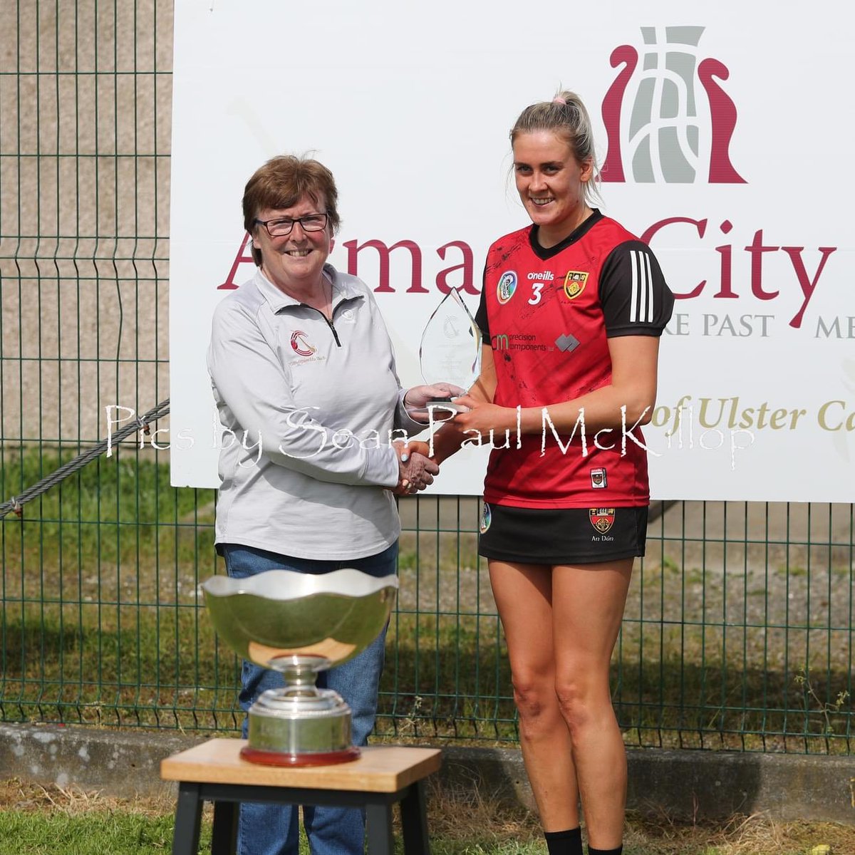 liatroimfGAA's tweet photo. Congratulations to @liatroimfGAA camog @dearbhla_magee who was awarded the Player of the Match award in yesterday’s Ulster Senior Camogie Championship final against Antrim https://t.co/fCdAzEmjD2