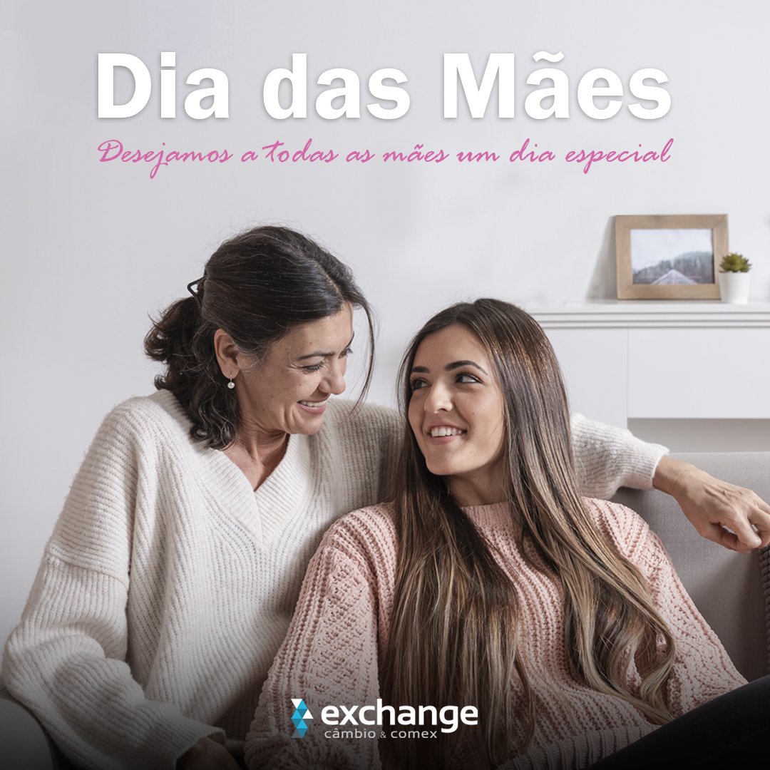 NowExchange's tweet photo. Neste Dia das Mães, queremos expressar nossa gratidão aos clientes da Exchange. Desejamos um dia especial, repleto de amor e felicidade ao lado de suas famílias. Feliz Dia das Mães!

#diadasmães #felizdiadasmães https://t.co/6Ai5BEb4zr