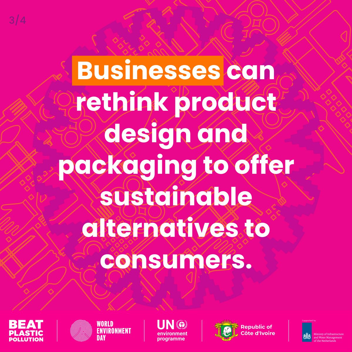 UNEP's tweet photo. Ending plastic pollution needs everyone.

Ahead of #WorldEnvironmentDay, check out this new #BeatPlasticPollution Practical Guide and see how you can be part of the solution: https://t.co/9JzBopYcIN